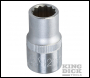 King Dick Socket SD 1/2 inch  Metric 12pt - 12mm - Code HSM212
