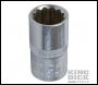 King Dick Socket SD 1/2 inch  Metric 12pt - 15mm - Code HSM215