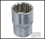 King Dick Socket SD 1/2 inch  Metric 12pt - 21mm - Code HSM221