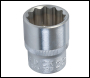 King Dick Socket SD 1/2 inch  Metric 12pt - 23mm - Code HSM223