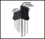 King Dick Hex Key Long Ball End Set Metric 9pce - 1.5 - 10mm - Code HWML208