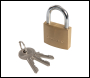 Silverline Brass Padlock - 40mm - Code MSS03