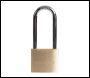 Silverline Brass Padlock Long Shackle