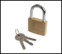 Silverline Brass Padlock - 50mm - Code MSS04