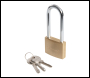 Silverline Brass Padlock Long Shackle - 50mm - Code MSS04L