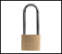 Silverline Brass Padlock Long Shackle - 50mm - Code MSS04L