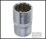 King Dick Socket SD 3/8 inch  Whitworth 12pt - 1/4 inch  - Code MSW204