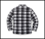 Scruffs Worker Padded Checked Shirt Black/White