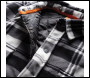 Scruffs Worker Padded Checked Shirt Black/White