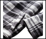 Scruffs Worker Padded Checked Shirt Black/White