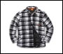 Scruffs Worker Padded Checked Shirt Black/White - XXL - Code T55357