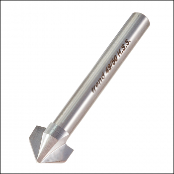 Trend Three Flute 90 Degree Countersink 12.7mm Diameter - Code 49/50X1/4HSS