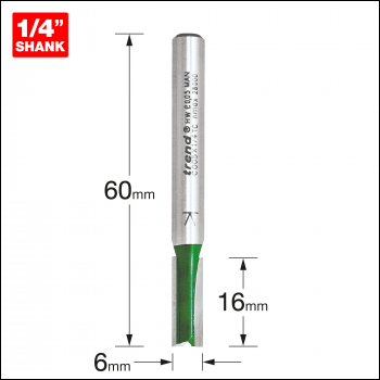 Trend Two Flute Cutter 6mm Diameter - Code C005X1/4TC