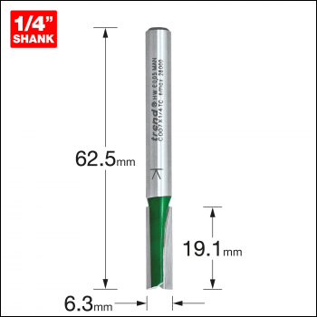 Trend Two Flute Cutter 6.3mm Diameter - Code C007X1/4TC