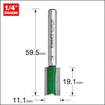 Trend Two Flute Cutter 11.1mm Diameter - Code C017X1/4TC