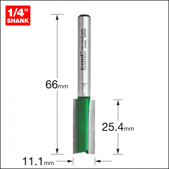 Trend Two Flute Cutter 11.1mm Diameter - Code C018X1/4TC