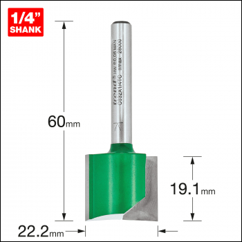 Trend Two Flute Cutter 22.2mm Diameter - Code C032X1/4TC