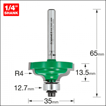 Trend Self Guided Ogee Quirk 4mm Radius - Code C096X1/4TC