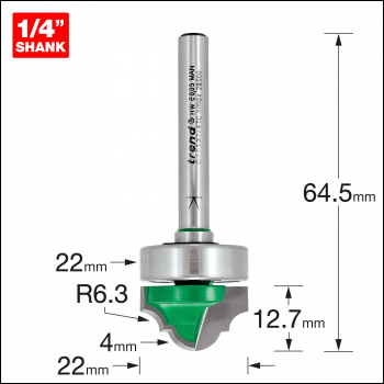 Trend Broken Ogee 4mm Radius - Code C111X1/4TC