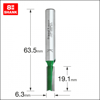 Trend Two Flute Cutter 6.3mm Diameter - Code C007X8MMTC
