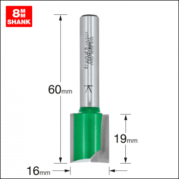 Trend Two Flute Cutter 16mm Diameter - Code C025AX8MMTC