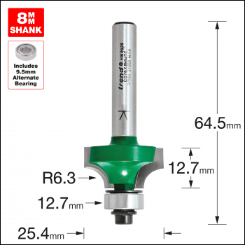 Trend Rounding Over 6.3mm Radius X 12.7mm Cut - Code C076X8MMTC