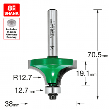 Trend Rounding Over 12.7mm Radius X 19.1mm Cut - Code C079X8MMTC