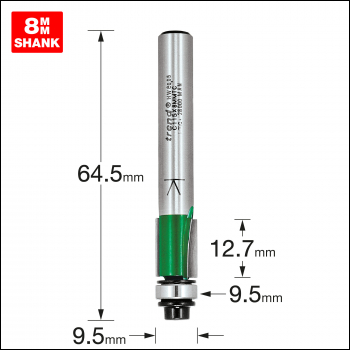 Trend Self Guided Trimmer 9.5mm Diameter - Code C115X8MMTC