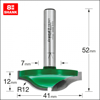 Trend Raised Panel 12mm Radius X 41mm Diameter - Code C150X8MMTC