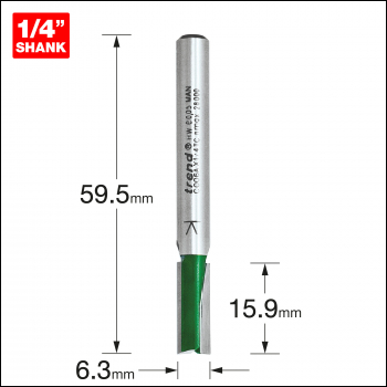 Trend Two Flute Cutter 6.3mm Diameter - Code C006AX1/4TC