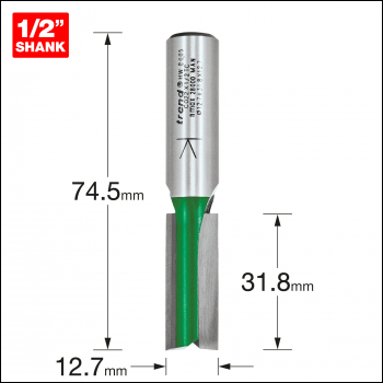 Trend Two Flute Cutter 12.7mm Diameter - Code C022X1/2TC