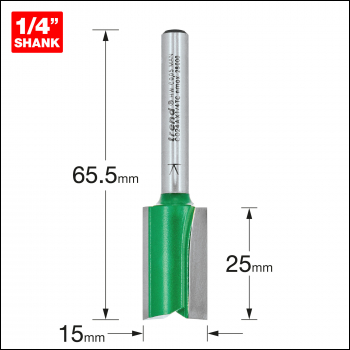 Trend Two Flute Cutter 15.0mm Diameter - Code C024AX1/4TC