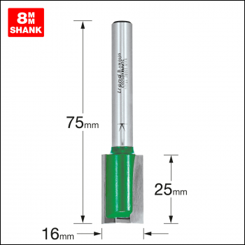 Trend Two Flute Cutter 16mm Diameter - Code C025BX8MMTC