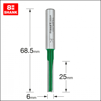 Trend Two Flute Cutter 6mm Diameter - Code C005AX8MMTC