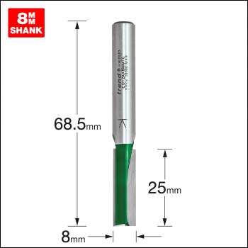 Trend Two Flute Cutter 8.0mm Diameter - Code C012AX8MMTC