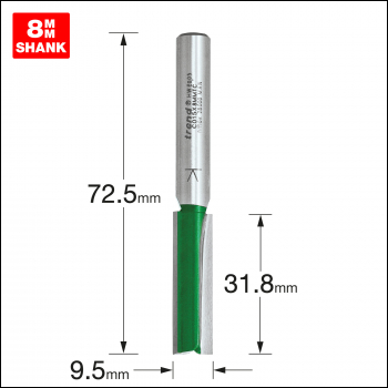 Trend Two Flute Cutter 9.5mm Diameter - Code C015X8MMTC