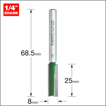 Trend Two Flute Cutter 8.0mm Diameter - Code C012AX1/4TC