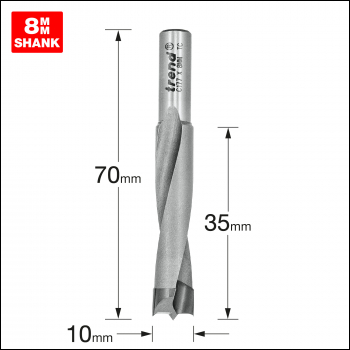 Trend Dowel Drill 10mm Diameter X 35mm - Code C177X8MMTC