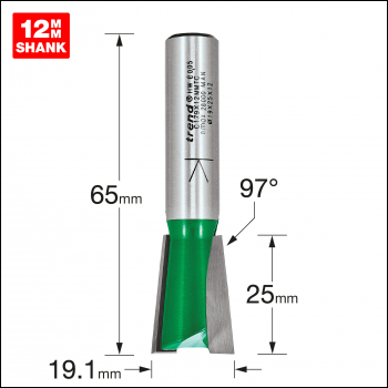 Trend Dovetail 19.1mm X 97 Degrees X 25mm Cut - Code C179X12MMTC