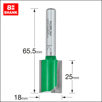 Trend Two Flute Cutter 18.0mm Diameter - Code C028AX8MMTC