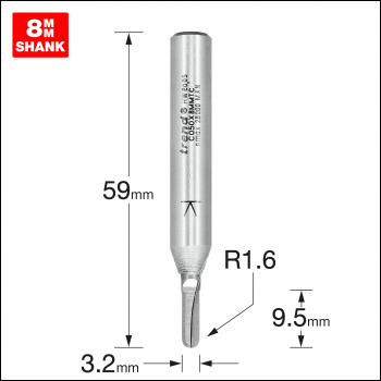 Trend Radius 1.6mm Radius X 3.2mm Diameter - Code C050X8MMTC