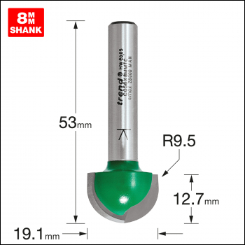 Trend Radius 9.5mm Radius X 19.1mm Diameter - Code C056X8MMTC