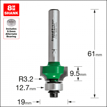 Trend Rounding Over 3.2mm Radius X 9.5mm Cut - Code C074X8MMTC