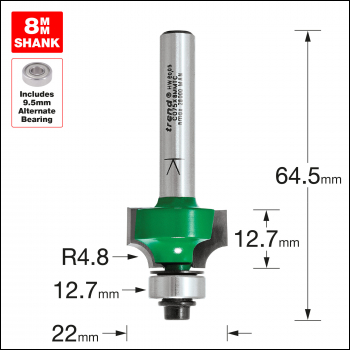 Trend Rounding Over 4.8mm Radius X 12.7mm Cut - Code C075X8MMTC