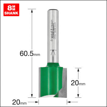 Trend Two Flute Cutter 20.0mm Diameter - Code C030AX8MMTC