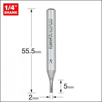 Trend Two Flute Cutter 2mm Diameter - Code C001CX1/4TC