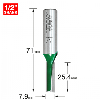 Trend Two Flute Cutter 7.9mm Diameter - Code C012X1/2TC