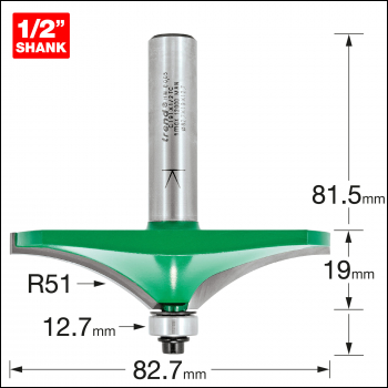 Trend Bearing Guided Hand Rail 51mm Radius - Code C191X1/2TC