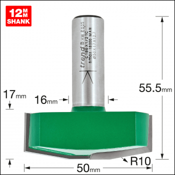 Trend Bevel Panel Raiser 10 Degrees 50mm Diameter - Code C186X1/2TC