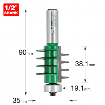 Trend Finger Jointer 35mm Diameter X 38.1mm - Code C219X1/2TC